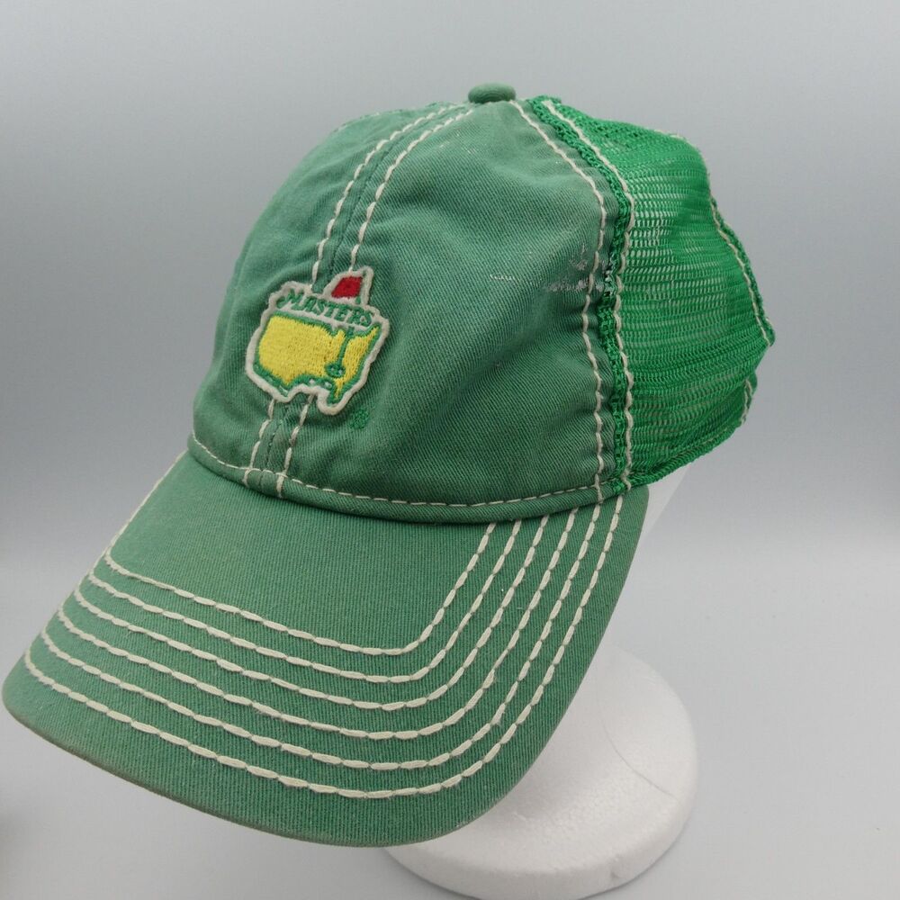 Official Augusta National Masters Tournament Trucker Hat – Distressed Green